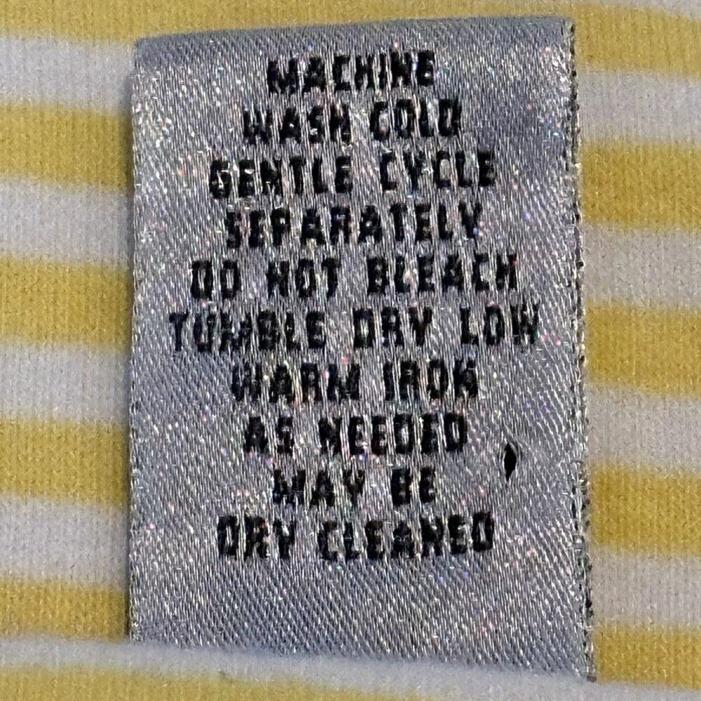 Chico's Women Sz Large Costal Button Front Boat Neck Detail Stripped Cotton Top - Picture 9 of 9